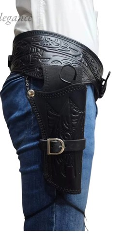 Gun revolver double holster - revolver,