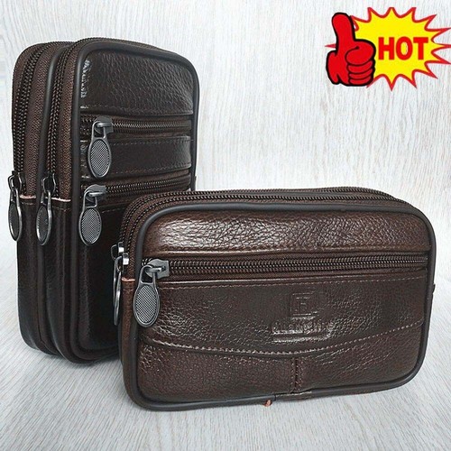 Men genuine leather mobile - men,