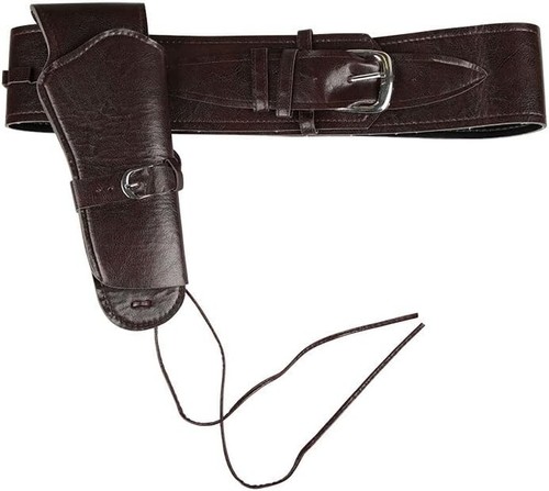 Brown cowboy gun holster - cowboy,