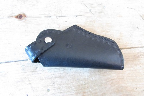 New genuine black leather - new,