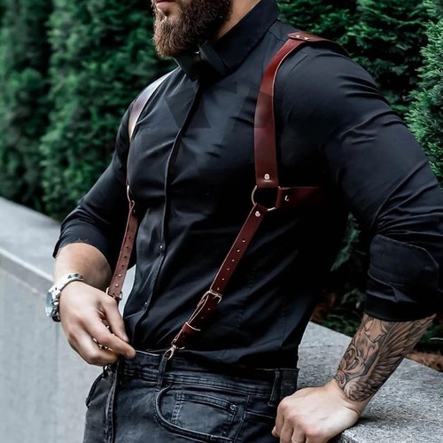 Leather shoulder holster - leather,
