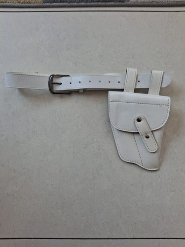 White leather holster with - holster,,