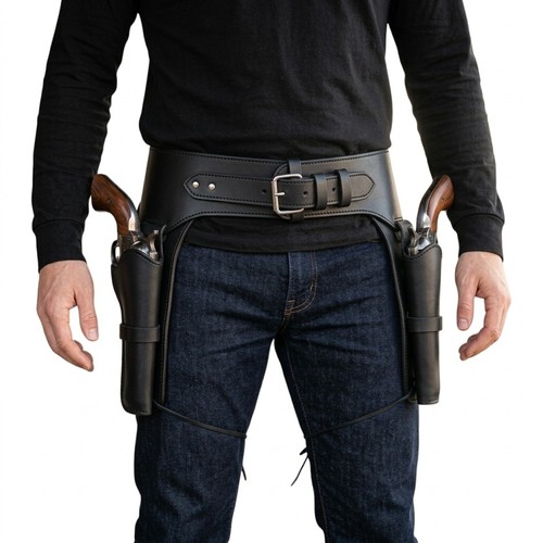 Leather double gun - leather,