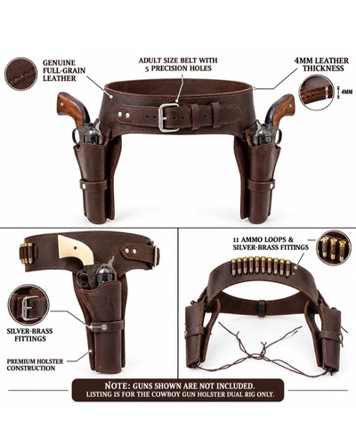 Double holster revolver - , belt