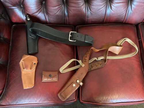 Leather holster lot - leather,