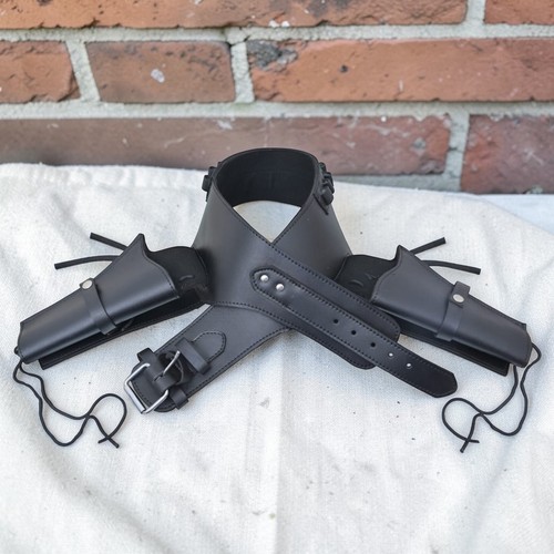 Western double gun holster - gun,