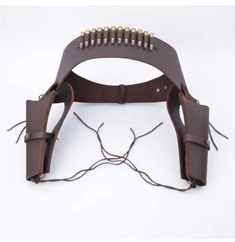 Double revolver holster belt - holster,