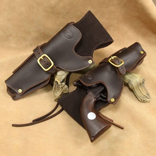 Cowboy leather revolver - cowboy,