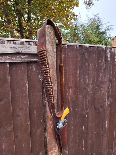 Leather gun holster not a - holster.,