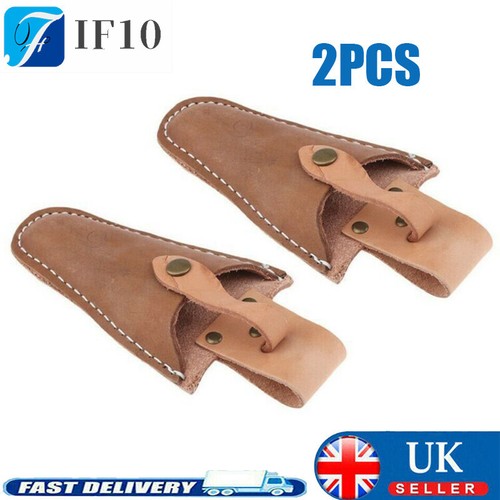 Sheath brown leather secateurs - sheath,