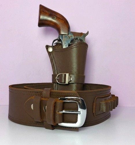 Cowboy gun holster - gun, brown