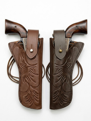 Genuine leather gun - gun, holster