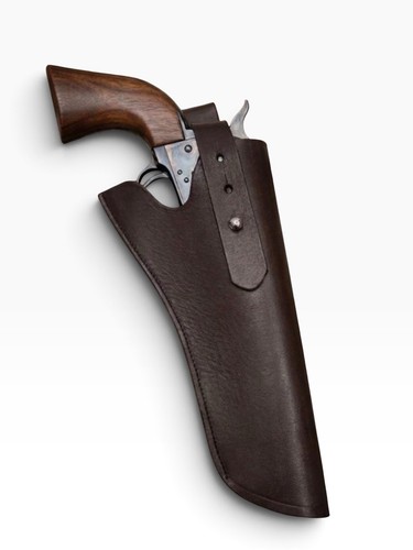 Genuine leather plain brown - leather,