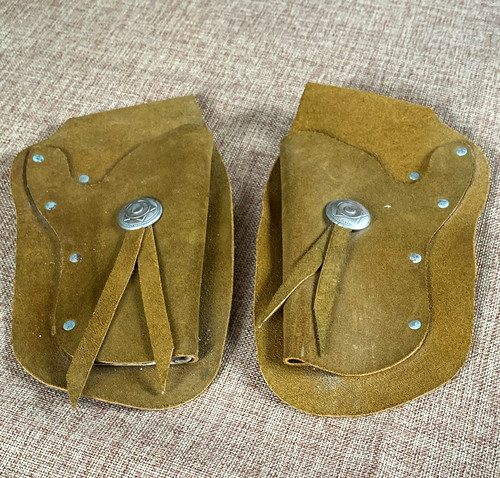 Brown leather western - brown,