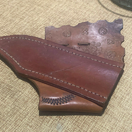 Brown leather owb - brown, loop