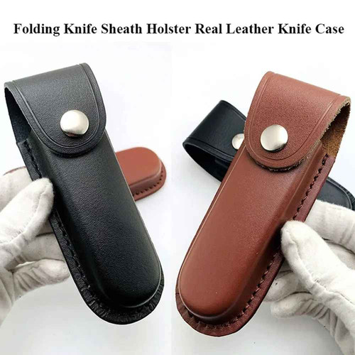 Leather multitool pouch sheath - leather,