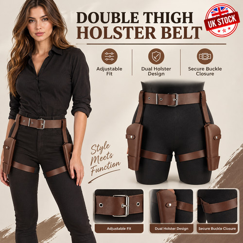 Thigh holster with belt - thigh,