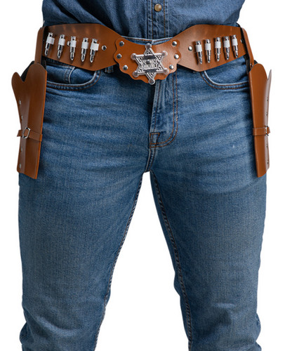 Cowboy belt with holsters - with,